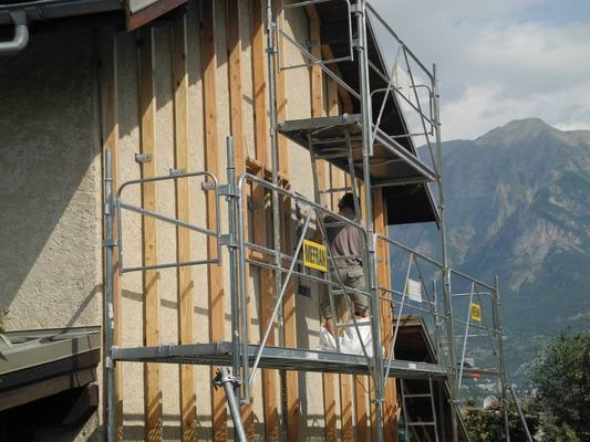 Isolation extérieure sur ossature bois